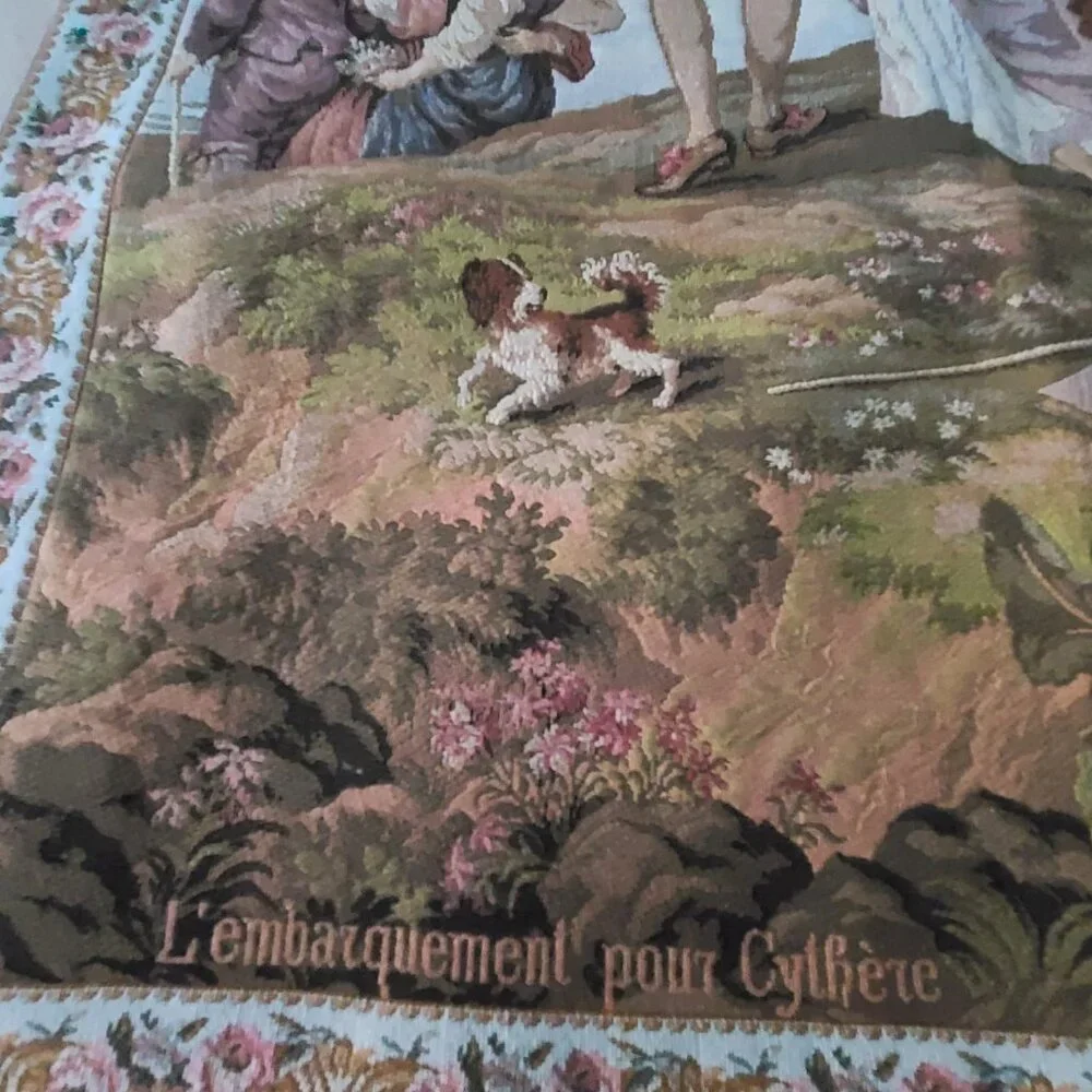 French Tapestry By JP Paris Panneaux Gobelins L'embarquement Pour Cythere
